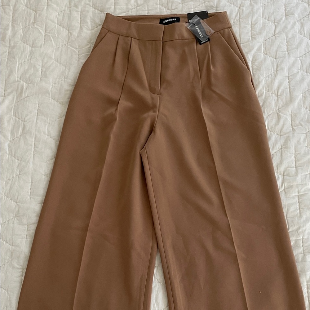 Express High Rise Wide-Leg Trousers